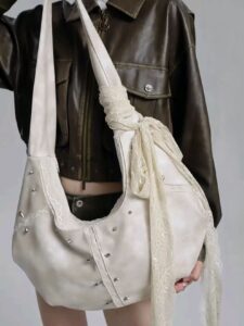 Luna - Goth Lace Hobo Bag