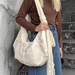 Luna – Goth Lace Hobo Bag